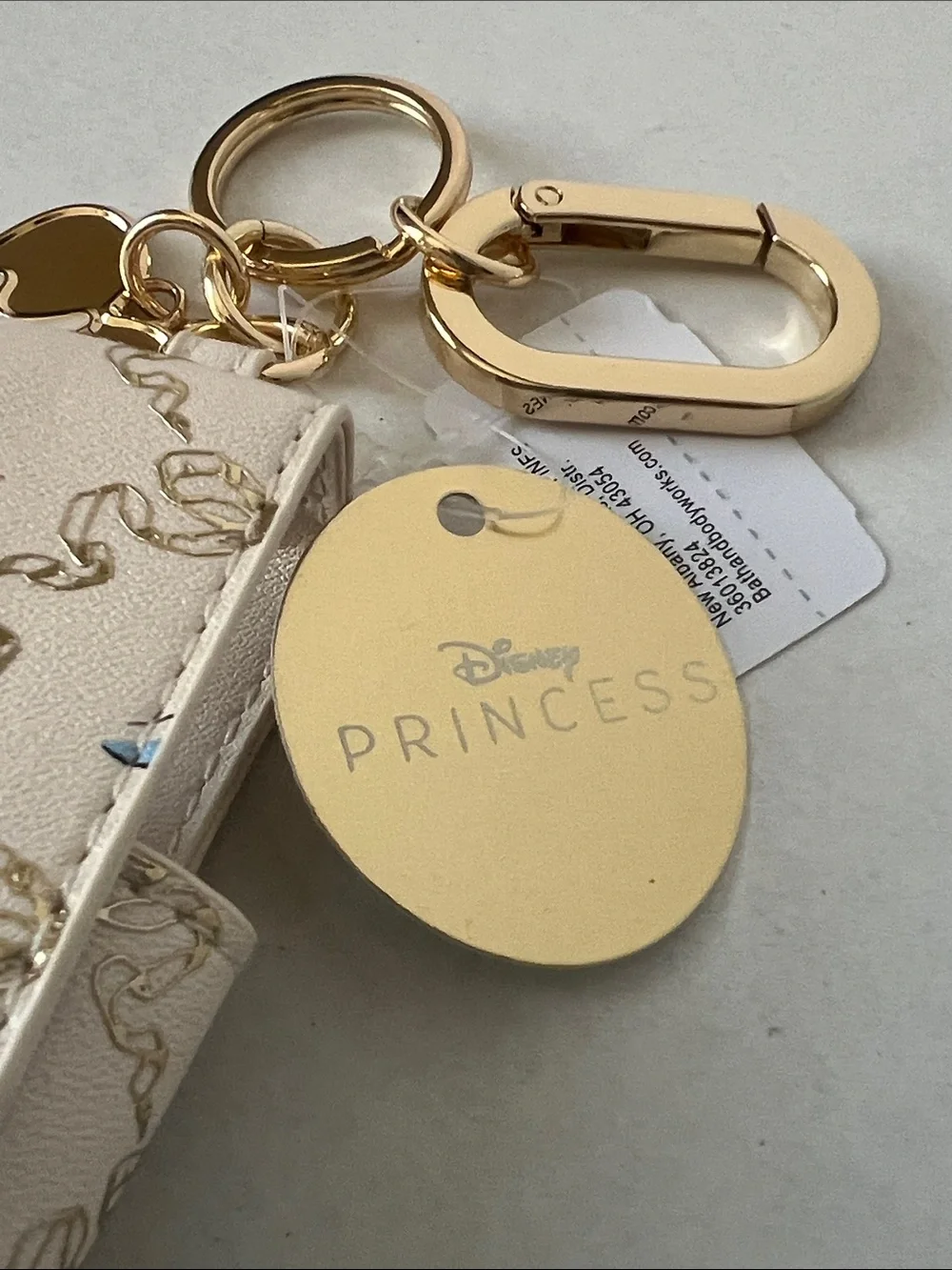 NWT Bath & Body Works Disney Princess Lip Gloss Holder Bag Charm